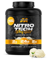 MuscleTech Nitro-Tech 5lb front packaging showing product benefits