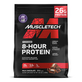 Muscletech tub front view showing label and servings benefit