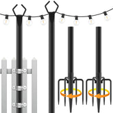Mutovlin front view of two 10 ft poles showing stable finish and height advantage