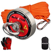 MUTUACTOR front packaging showing complete magnet fishing kit benefits