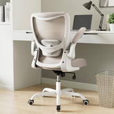 MUXX.STIL front view of khaki ergonomic office chair showing overall design and benefits