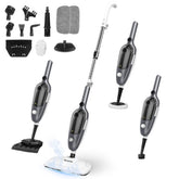 Mxnsewr steam mop front view showing compact design and controls for easy storage