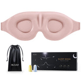 MZOO front view of mask showing full blackout design and soothing texture benefit