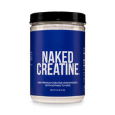 NAKED creatine front packaging showing clean label and tub benefit clarity