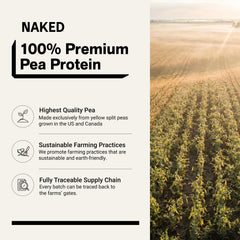 NAKED powder close-up texture highlighting fine pea protein and mixability