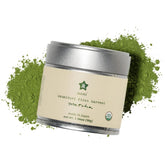 Nami Matcha front tin showing label and compact package for freshness