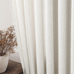 Nanspring close-up back tab detail offering tailored pleats and easy hanging