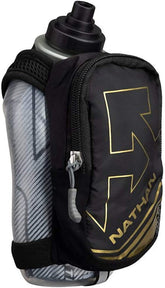 Nathan SpeedDraw Plus front view showing bottle and pocket for easy access