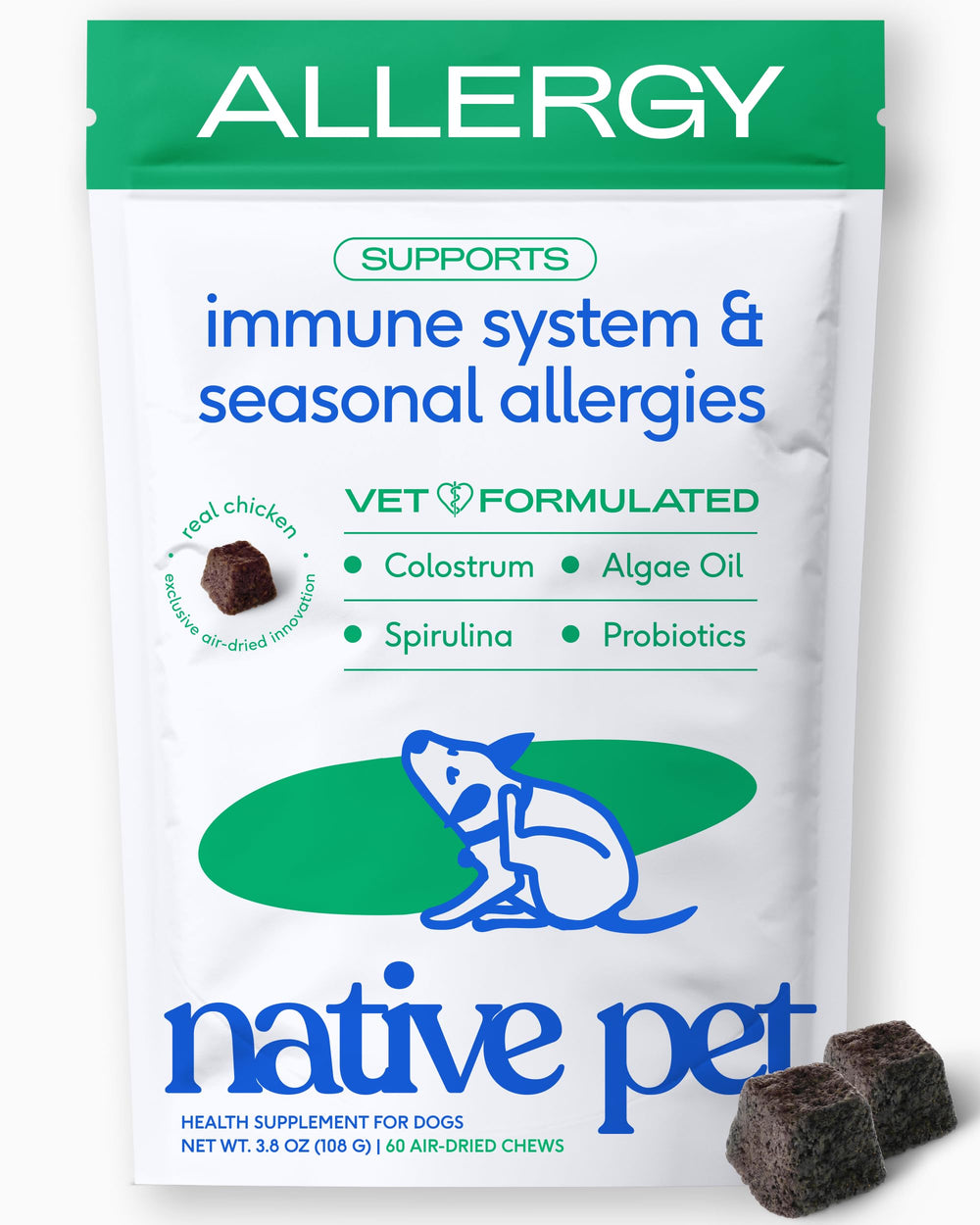 Native Pet front packaging showing bag and branding for clear product identification