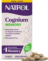 Natrol Cognium front packaging showing product benefits