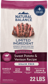 Natural Balance bag front view showing product branding and benefits