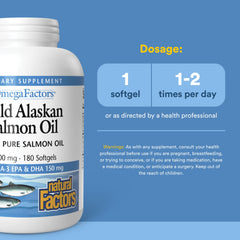 Natural Factors label detail showing omega‑3 and astaxanthin content, clear sourcing