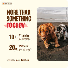 Natural Farm texture detail of collagen for durable, long-lasting chew
