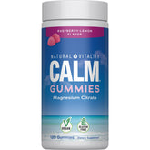 Natural Vitality bottle front packaging showing raspberry lemon flavor and benefits