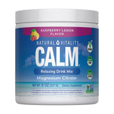 Natural Vitality CALM front packaging showing product label and benefits