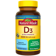 Nature Made front packaging showing 360-count bottle and benefits
