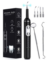 Nature Nerds front view of plaque remover showing controls and handle, clear operation benefit