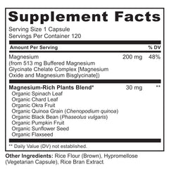 NATURELO label detail with supplement facts visible, showing clean ingredients and potency