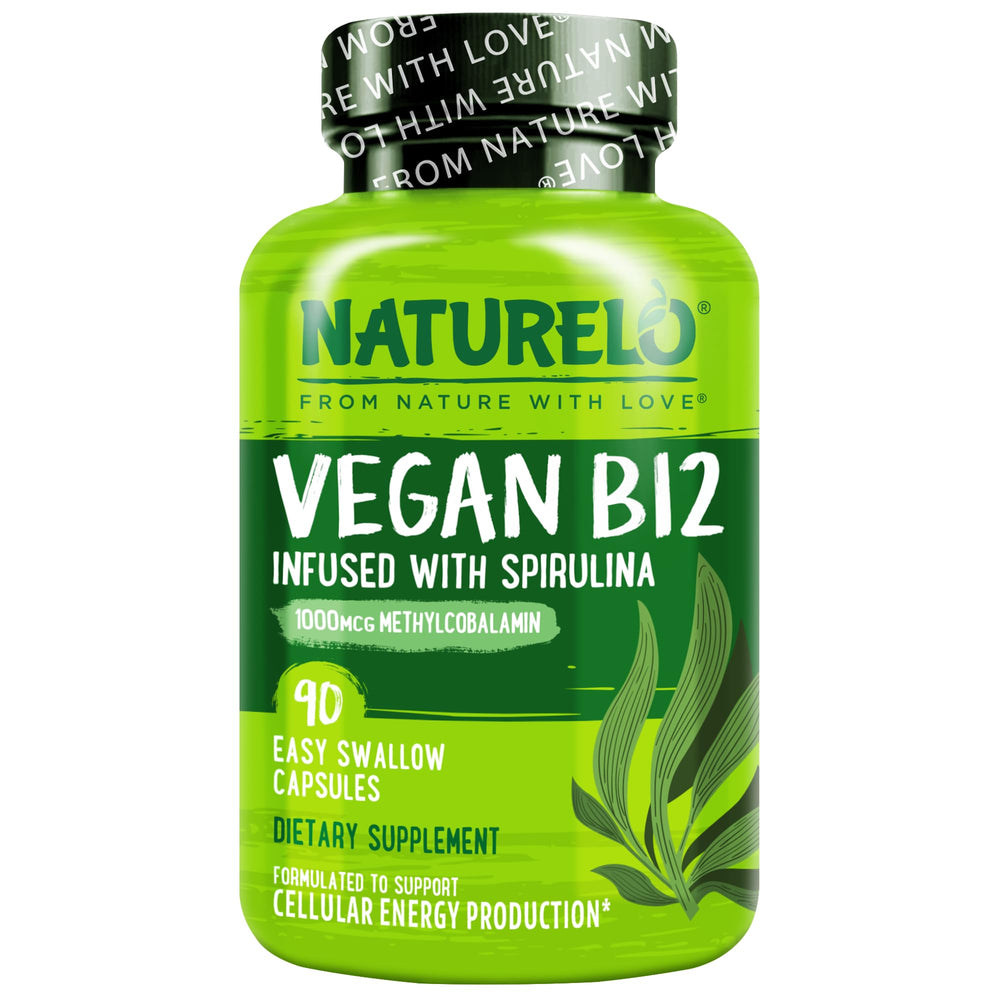 NATURELO front label showing product name and plant-based benefits