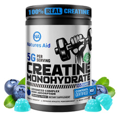 Natures Aid front packaging showing blueberry bottle and benefits