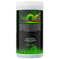 Nature's Pure Edge being applied on lawn to remove pet smells