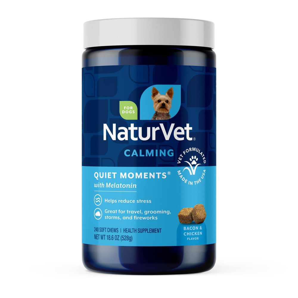 NaturVet bottle front label showing product and calming benefit