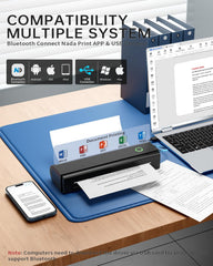 NDYIN N80 open paper compartment with thermal roll for quick loading benefit
