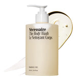 Nécessaire front packaging showing bottle and clean design, highlights gentle formulation