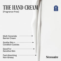 Nécessaire cream being dispensed to show smooth application and coverage