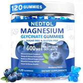 Nedtol bottle front showing blueberry gummy bottle and clear branding for easy identification and storage
