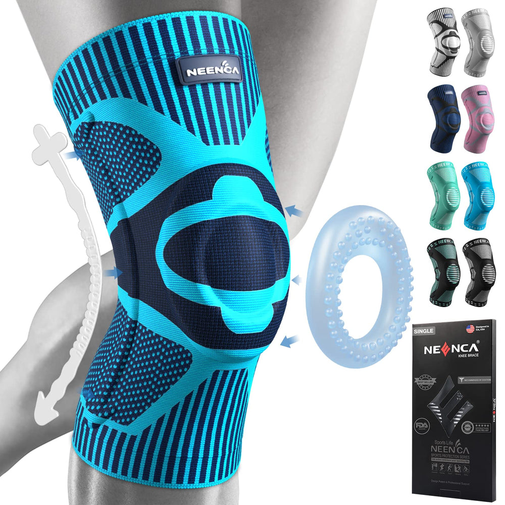 NEENCA front view showing brace fit and usable support for active users