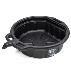 NEIKO front view of 4-gallon drain pan showing full basin and lip for cleaner work
