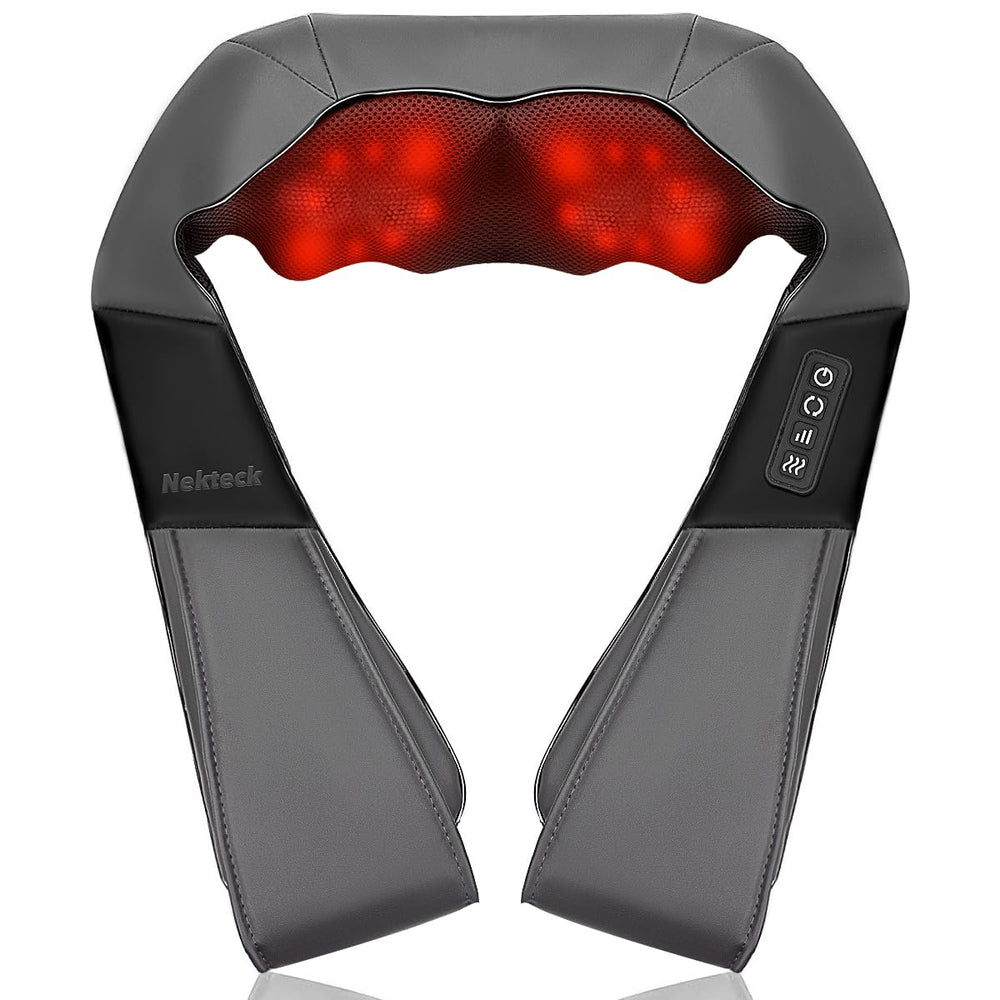Nekteck front view gray showing overall shape and ergonomic fit for comfort
