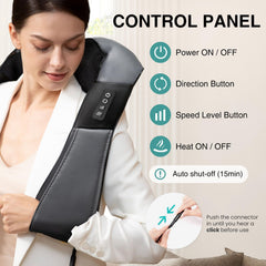 Nekteck heating indicator lit demonstrating gentle warmth for soothing comfort