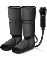 Nekteck front view of leg massager showing wrap and design for easy use