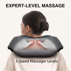 Nekteck massage nodes closeup showing 16 deep-kneading nodes for effective relief