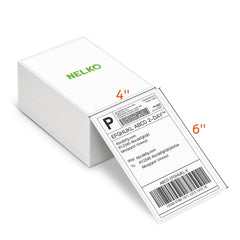 Nelko label applied on cardboard box demonstrating secure adhesion during transit