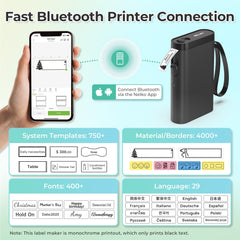 Nelko P21 side profile highlighting slim shape and pocket-friendly portability