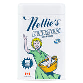 Nellie's tin front view showing clean packaging and long-lasting detergent