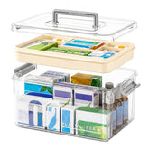 NEMTMCUA front view of clear medicine box showing visibility and quick access
