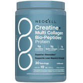 NeoCell product front label showing creatine and collagen benefits