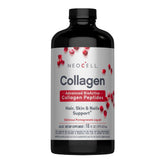 NeoCell front bottle shot showing label and pomegranate flavor, highlights convenient daily use
