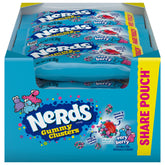 NERDS front packaging showing Very Berry clusters and bright branding