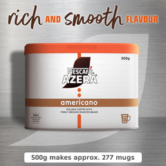 Nescafe Azera open tin with scoop showing resealable lid convenience
