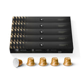 Nespresso Caramello front packaging showing 50-count pods and caramel appeal