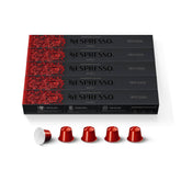 Nespresso Ispirazione Napoli front packaging showing 50-count and intensity