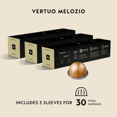 Nespresso Melozio being poured into a cup held in hand for easy serving