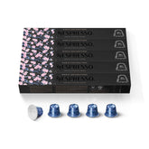 Nespresso Tokyo Lungo front packaging showing product and count benefits