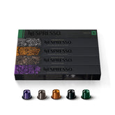 Nespresso front packaging showing variety pack and clear blend labeling for easy choice
