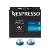 Nespresso front packaging showing the 40-count iced variety pack freshness